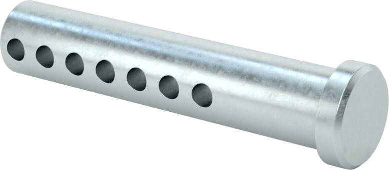 Uzunluğu Seçilebilir Çatal Pim, Çinko Kaplamalı 1004-1045 Karbon Çelik, 1/2" Çap, 2,5" Uzunluk