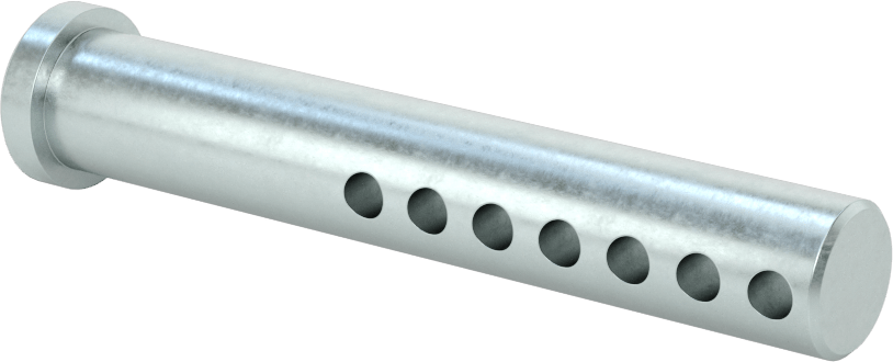 Uzunluğu Seçilebilir Çatal Pim, Çinko Kaplamalı 1004-1045 Karbon Çelik, 1/2" Çap, 3" Uzunluk