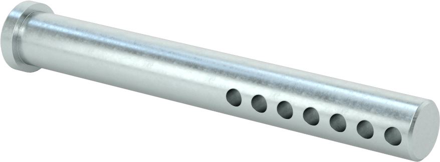 Uzunluğu Seçilebilir Çatal Pim, Çinko Kaplamalı 1004-1045 Karbon Çelik, 1/2" Çap, 4" Uzunluk