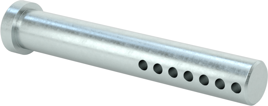 Uzunluğu Seçilebilir Çatal Pim, Çinko Kaplamalı 1004-1045 Karbon Çelik, 5/8" Çap, 4" Uzunluk