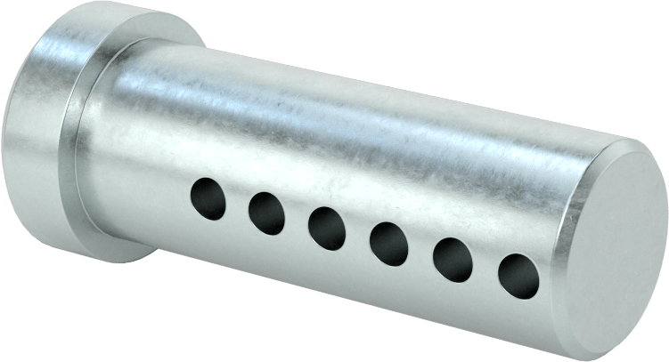 Uzunluğu Seçilebilir Çatal Pim, Çinko Kaplamalı 1004-1045 Karbon Çelik, 3/4 inç Çap, 2" Uzunluk