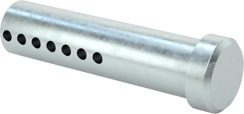 Uzunluğu Seçilebilir Çatal Pim, Çinko Kaplamalı 1004-1045 Karbon Çelik, 3/4 inç Çap, 3" Uzunluk