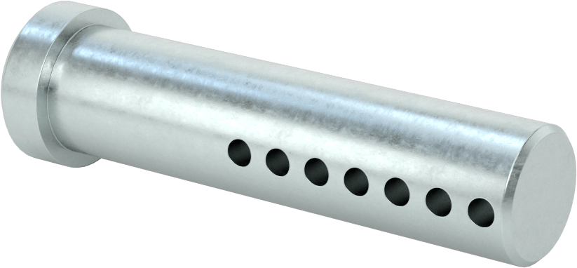 Uzunluğu Seçilebilir Çatal Pim, Çinko Kaplamalı 1004-1045 Karbon Çelik, 3/4 inç Çap, 3" Uzunluk