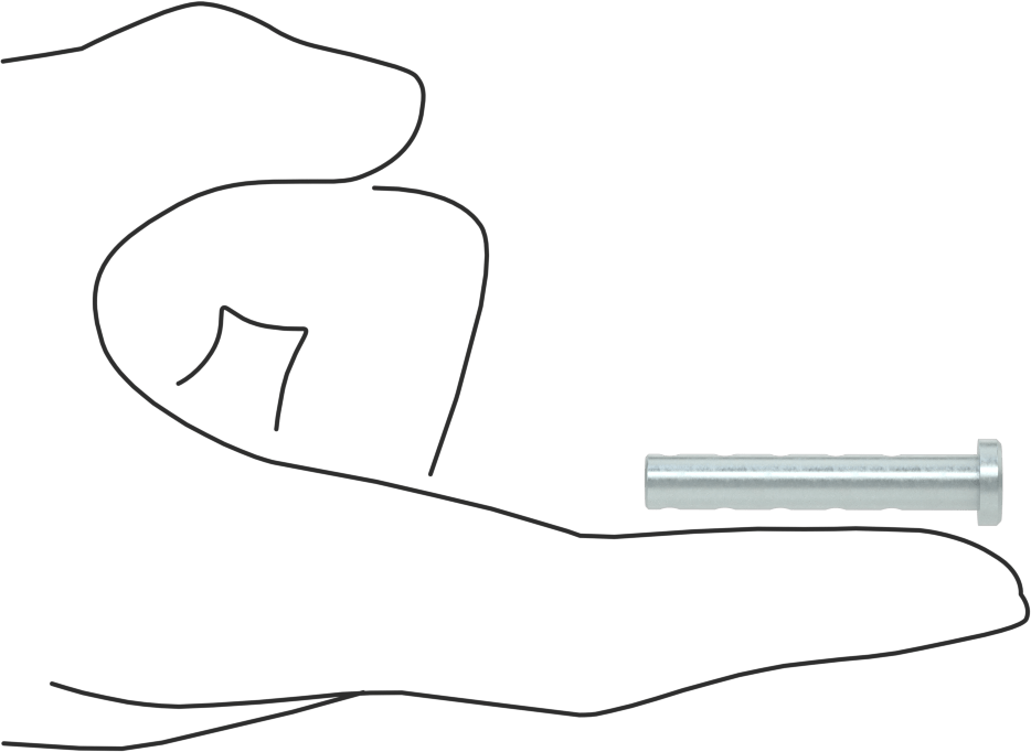 Uzunluğu Seçilebilir Çatal Pim, 18-8 Paslanmaz Çelik, 1/4" Çap, 1-1/2" Uzunluk