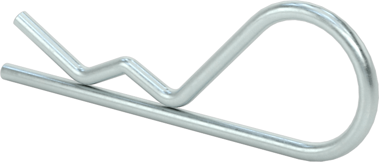 Çinko Kaplı Yay Çeliği Çatal Pimi, Saç Tokası, 3/8“- 5/8” Çatal Pim Çapı için, 3/32" Tel Çapı