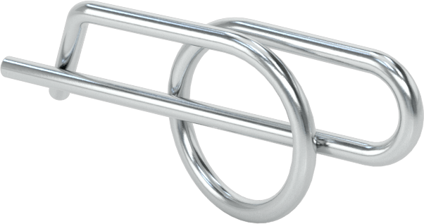 Çinko Kaplı Yay Çeliği Çatal Pimi, Sarmal, 5/16" Çatal Pim Çapı için, 1-1/8" Uzunluk