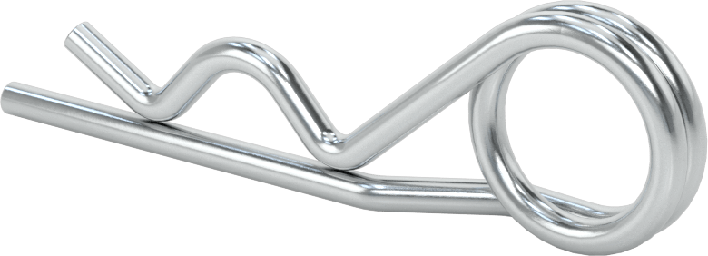 Çinko Kaplı Yay Çeliği Çatal Pimi, Uzun Ömürlü, Saç Tokası, 1/2“ ila 3/4” Çatal Pim Çapı için