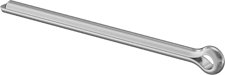 Çinko Kaplı Karbon Çelik Çatal Pimler, 3/32" Çap, 1-1/2" Uzunluk