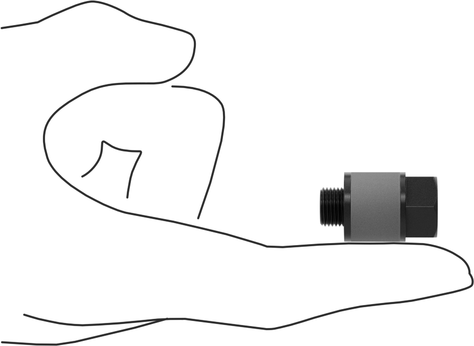 Akış Kontrol Susturucusu, 1/4 BSPP Erkek, Naylon, 100 PSI Akış Hızında 5,25 scfm
