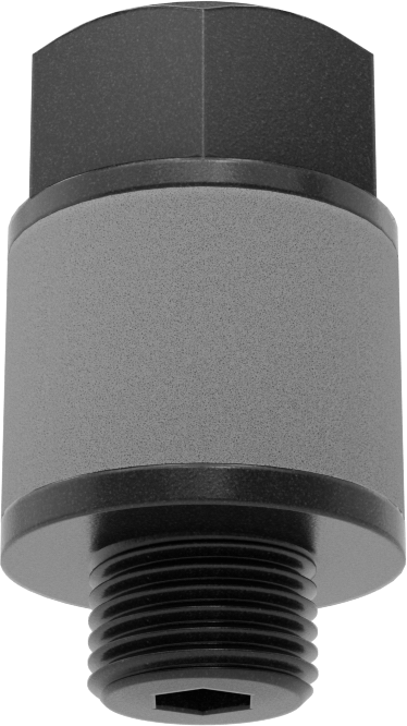 Akış Kontrol Susturucusu, 1/4 BSPP Erkek, Naylon, 100 PSI Akış Hızında 5,25 scfm