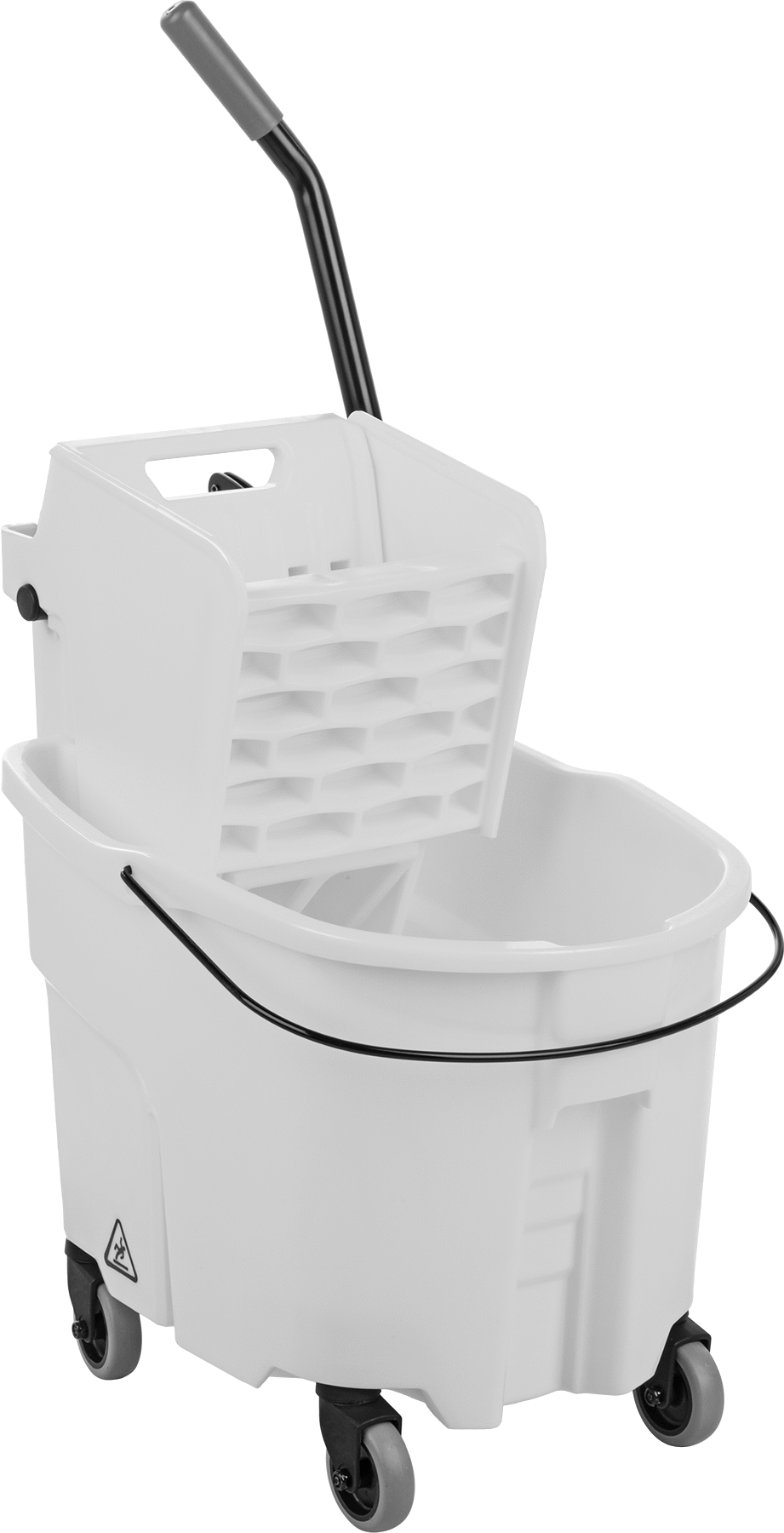 Sıkma Mekanizmalı Paspas Kovası, 35 qt. Kapasite, Yan Stil, Sarı