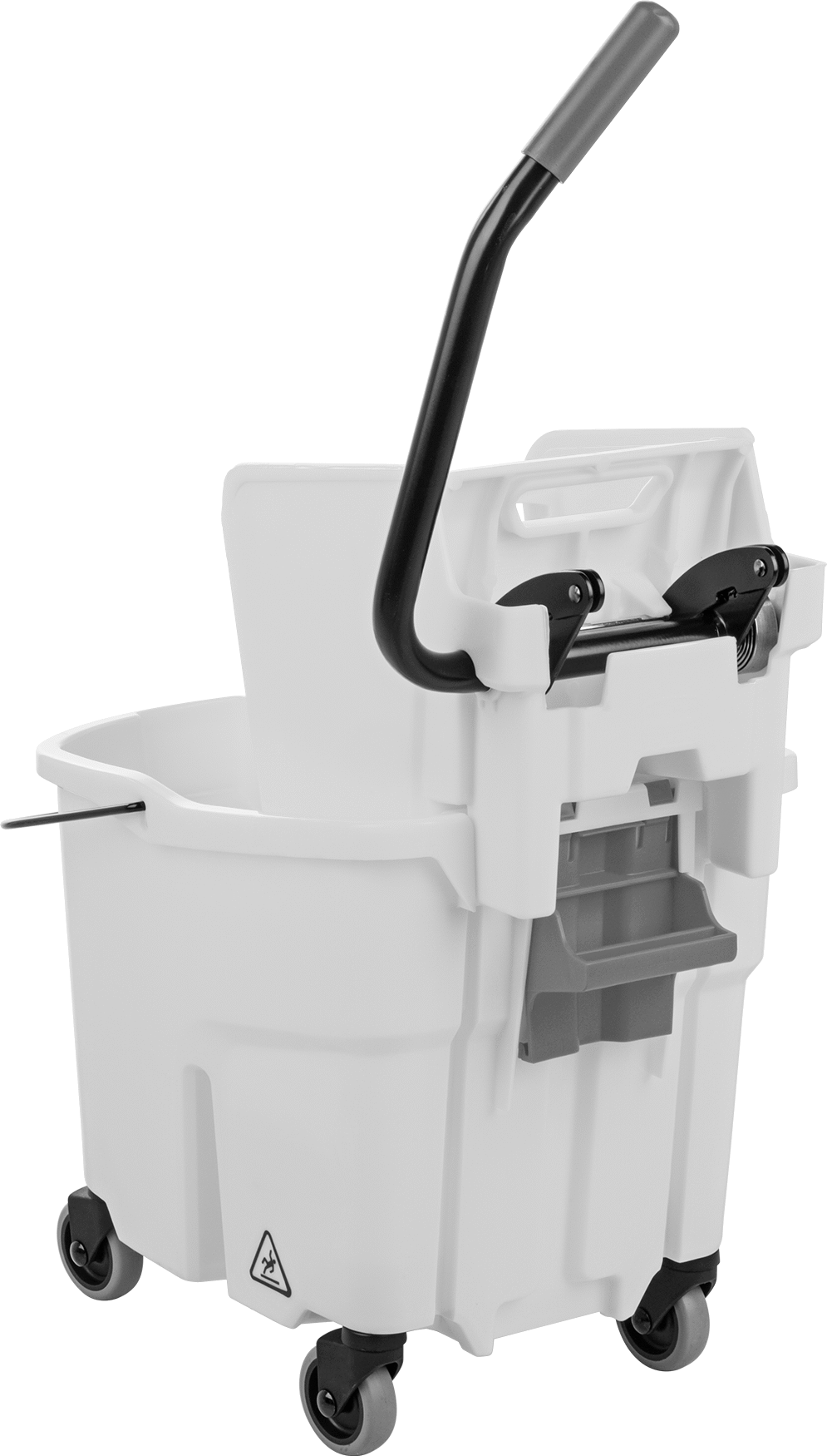 Sıkma Mekanizmalı Paspas Kovası, 35 qt. Kapasite, Yan Stil, Sarı
