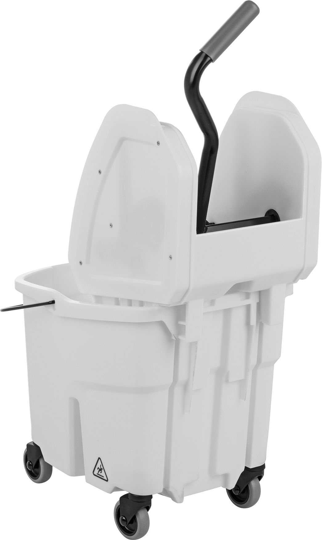 Sıkma Mekanizmalı Paspas Kovası, 35 qt. Kapasite, Aşağı Doğru Stil, Sarı