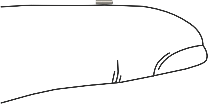 416 Paslanmaz Çelik Pim, 1/32" Çap, 1/8" Uzunluk