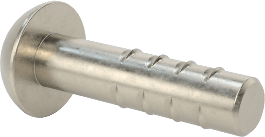 Pim, Yuvarlak Başlı, Dikenli, 1/8" Çap, 1/2" Uzunluk