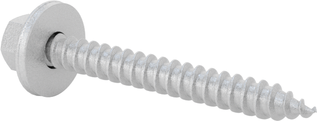 Sac Metali Ahşaba Birleştirmek için Vidalar, Korozyona Dayanıklı Kaplamalı Çelik, Numara 9 Boyut, 1-1/2" Uzunluk