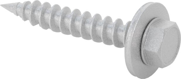 Sac Metali Ahşaba Birleştirmek için Vidalar, Korozyona Dayanıklı Kaplamalı Çelik, 14 Numaralı Boyut, 1-1/2" Uzunluk