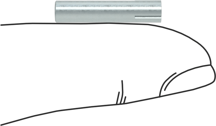 Çelik Çeyrek Oluklu Pim, 5/32" Çap, 3/4" Uzunluk