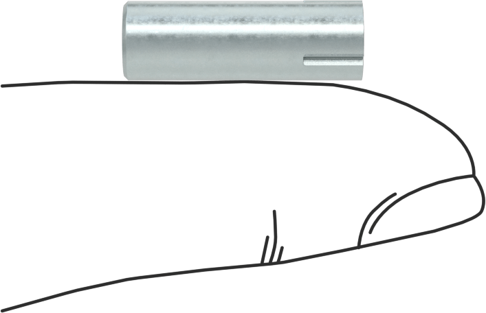 Çelik Çeyrek Oluklu Pim, 1/4" Çap, 3/4" Uzunluk