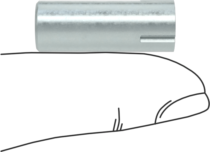 Çelik Çeyrek Oluklu Pim, 3/8" Çap, 1" Uzunluk