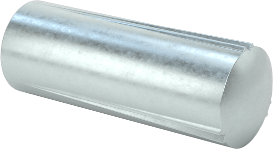 Çelik tam oluklu dübel pimleri, 3/32" Çap, 1/4" Uzunluk