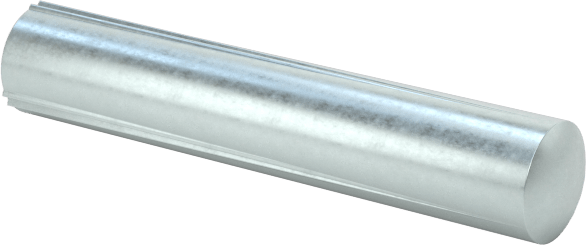 Çelik tam oluklu dübel pimleri, 3/32" Çap, 1/2" Uzunluk