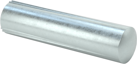Çelik tam oluklu dübel pimleri, 1/8" Çap, 1/2" Uzunluk