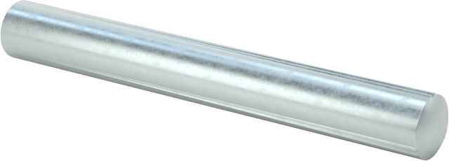 Çelik tam oluklu dübel pimleri, 1/8" Çap, 1" Uzunluk