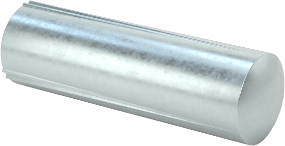 Çelik tam oluklu dübel pimleri, 5/32" Çap, 1/2" Uzunluk