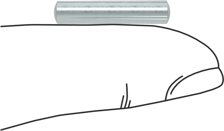 Çelik tam oluklu dübel pimleri, 5/32" Çap, 3/4" Uzunluk
