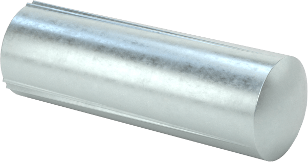 Çelik tam oluklu dübel pimleri, 1/4" Çap, 3/4" Uzunluk