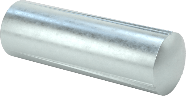 Çelik tam oluklu dübel pimleri, 1/4" Çap, 3/4" Uzunluk