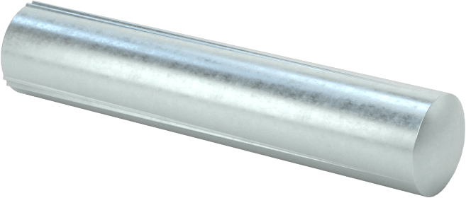 Çelik tam oluklu dübel pimleri, 1/4" Çap, 1-1/4" Uzunluk