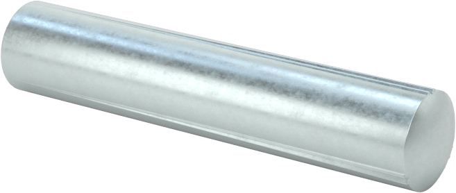 Çelik tam oluklu dübel pimleri, 1/4" Çap, 1-1/4" Uzunluk