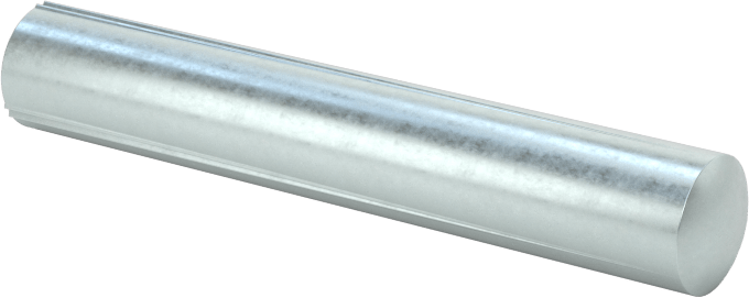 Çelik tam oluklu dübel pimleri, 1/4" Çap, 1-1/2" Uzunluk
