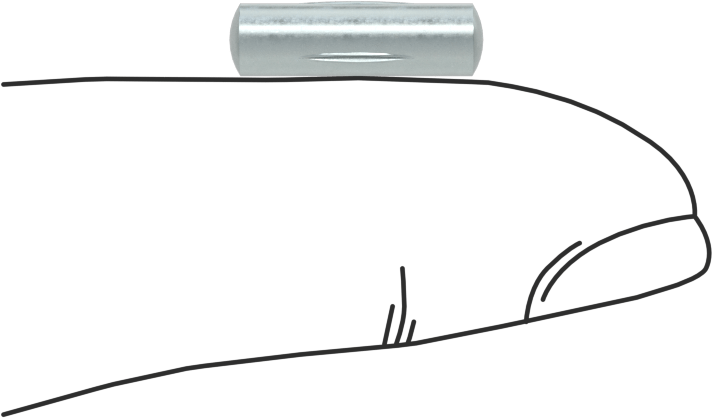 Çelik Merkez Oluklu Pim, 5/32" Çap, 1/2" Uzunluk