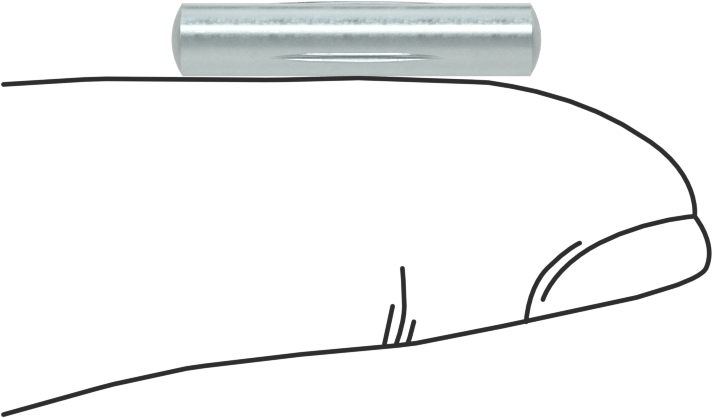 Çelik Merkez Oluklu Pim, 5/32" Çap, 3/4" Uzunluk