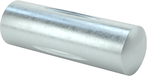 Çelik Merkez Oluklu Pim, 1/4" Çap, 3/4" Uzunluk