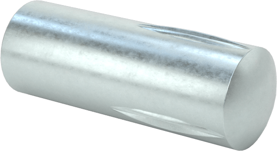 Yarım Yivli Pim, Çinko Kaplı Çelik, 3/32" Çap, 1/4" Uzunluk