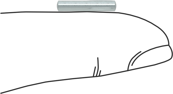 Yarım Yivli Pim, Çinko Kaplı Çelik, 3/32" Çap, 1/2" Uzunluk
