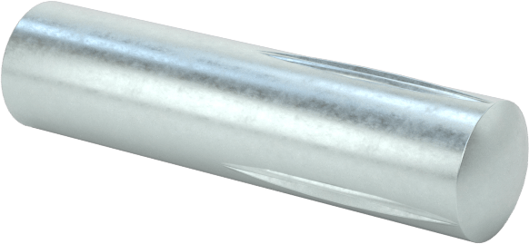 Yarım Yivli Pim, Çinko Kaplı Çelik, 1/8" Çap, 1/2" Uzunluk
