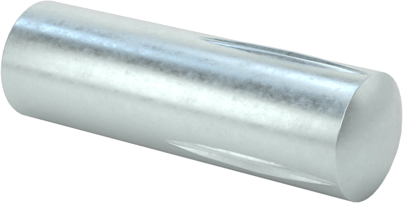 Yarım Yivli Pim, Çinko Kaplı Çelik, 5/32" Çap, 1/2" Uzunluk