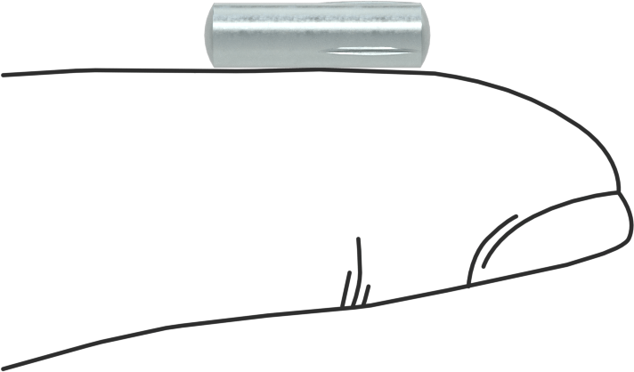 Yarım Yivli Pim, Çinko Kaplı Çelik, 5/32" Çap, 1/2" Uzunluk