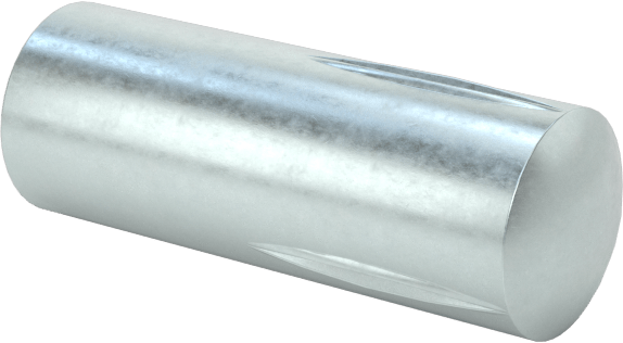 Yarım Yivli Pim, Çinko Kaplı Çelik, 3/16" Çap, 1/2" Uzunluk