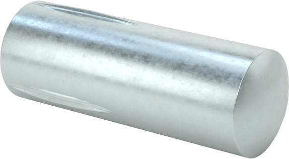 Yarım Yivli Pim, Çinko Kaplı Çelik, 3/16" Çap, 1/2" Uzunluk