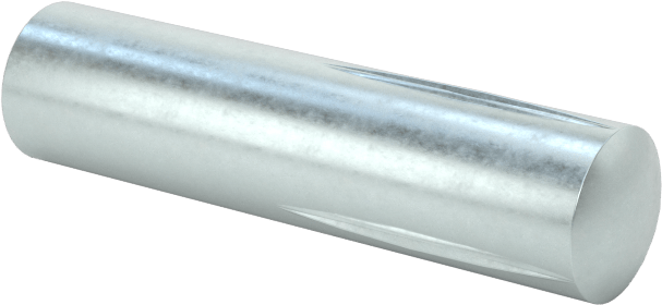 Yarım Yivli Pim, Çinko Kaplı Çelik, 3/16" Çap, 3/4" Uzunluk