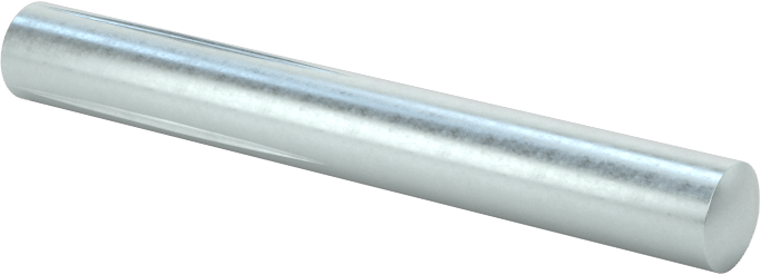 Yarım Yivli Pim, Çinko Kaplı Çelik, 3/16" Çap, 1-1/2" Uzunluk