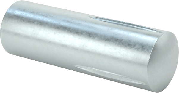 Yarım Yivli Pim, Çinko Kaplı Çelik, 1/4" Çap, 3/4" Uzunluk