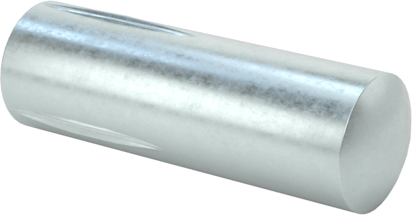 Yarım Yivli Pim, Çinko Kaplı Çelik, 1/4" Çap, 3/4" Uzunluk