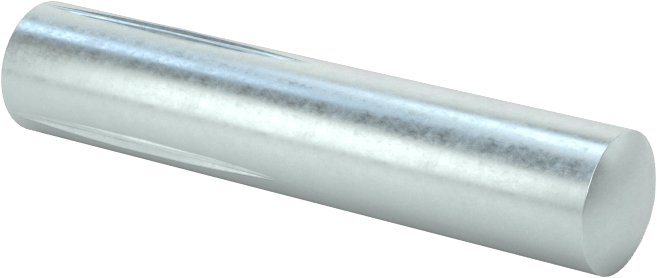 Yarım Yivli Pim, Çinko Kaplı Çelik, 1/4" Çap, 1-1/4" Uzunluk
